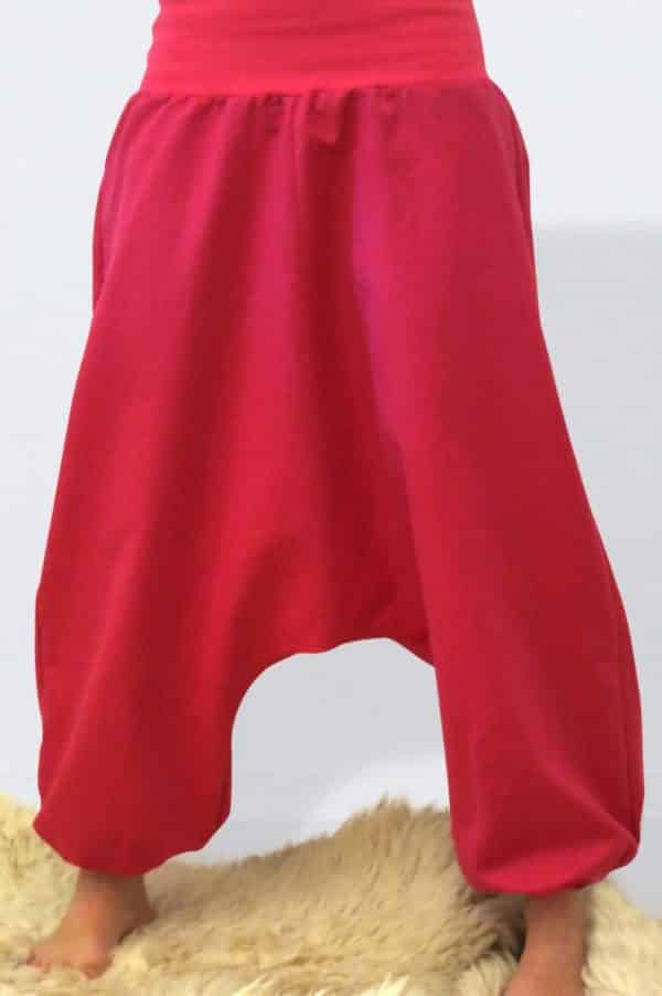 Pinke Leinenhose für Frauen Hosen