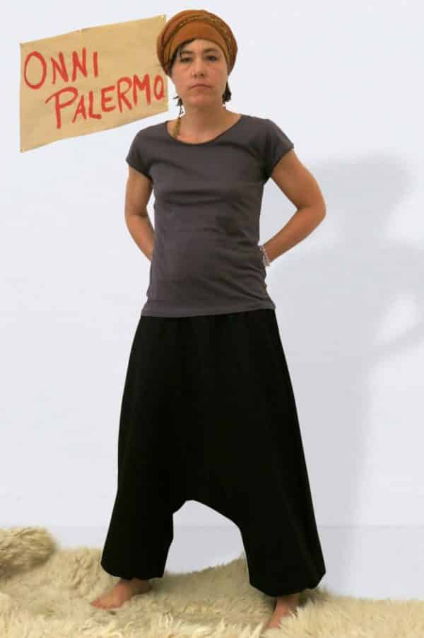 Schwarze Leinenhose für Frauen Hosen
