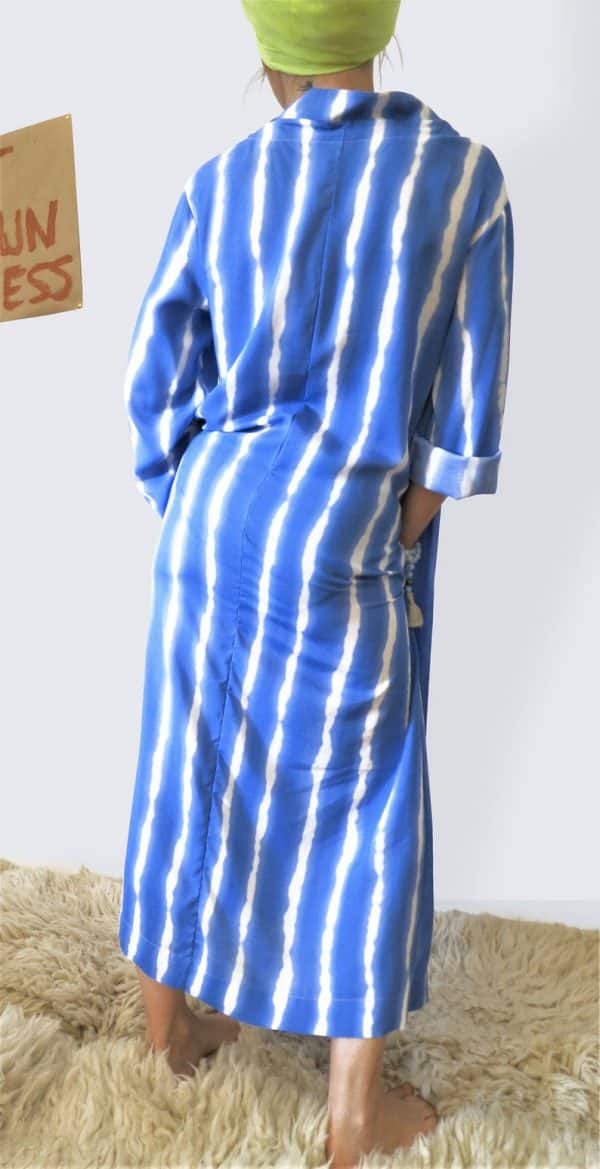 Oversized Kaftan Kleid blau mit Streifen Kleider/Kaftane